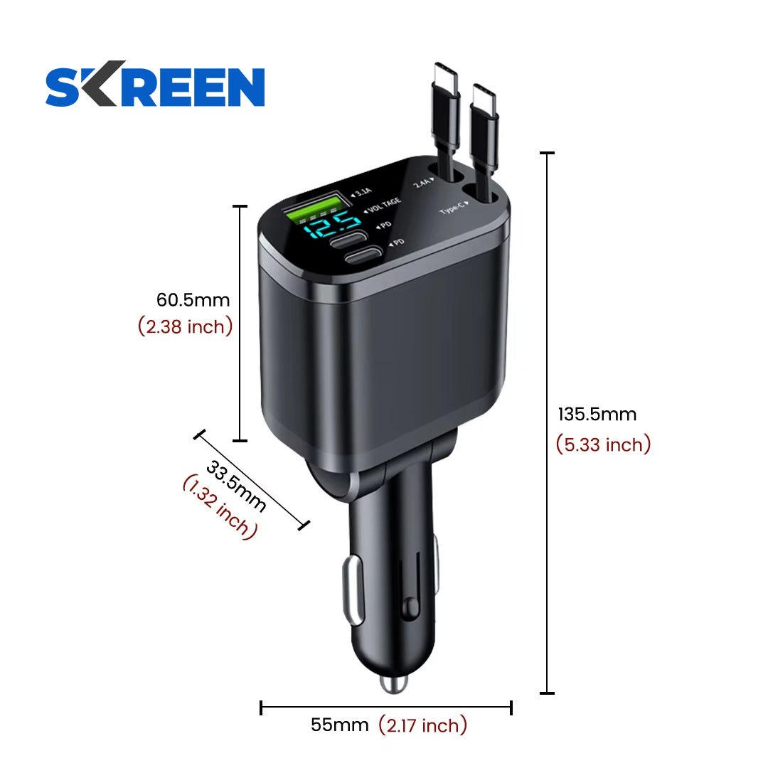 ChargeMate 5 in 1 Car Charger | Skreen