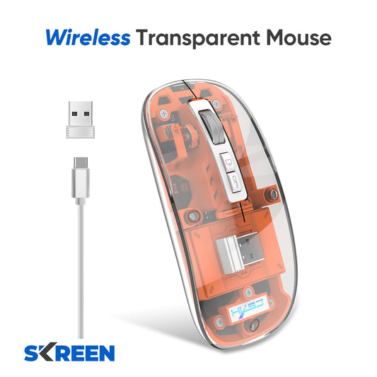 ClearClick Wireless Transparent Mouse | Skreen