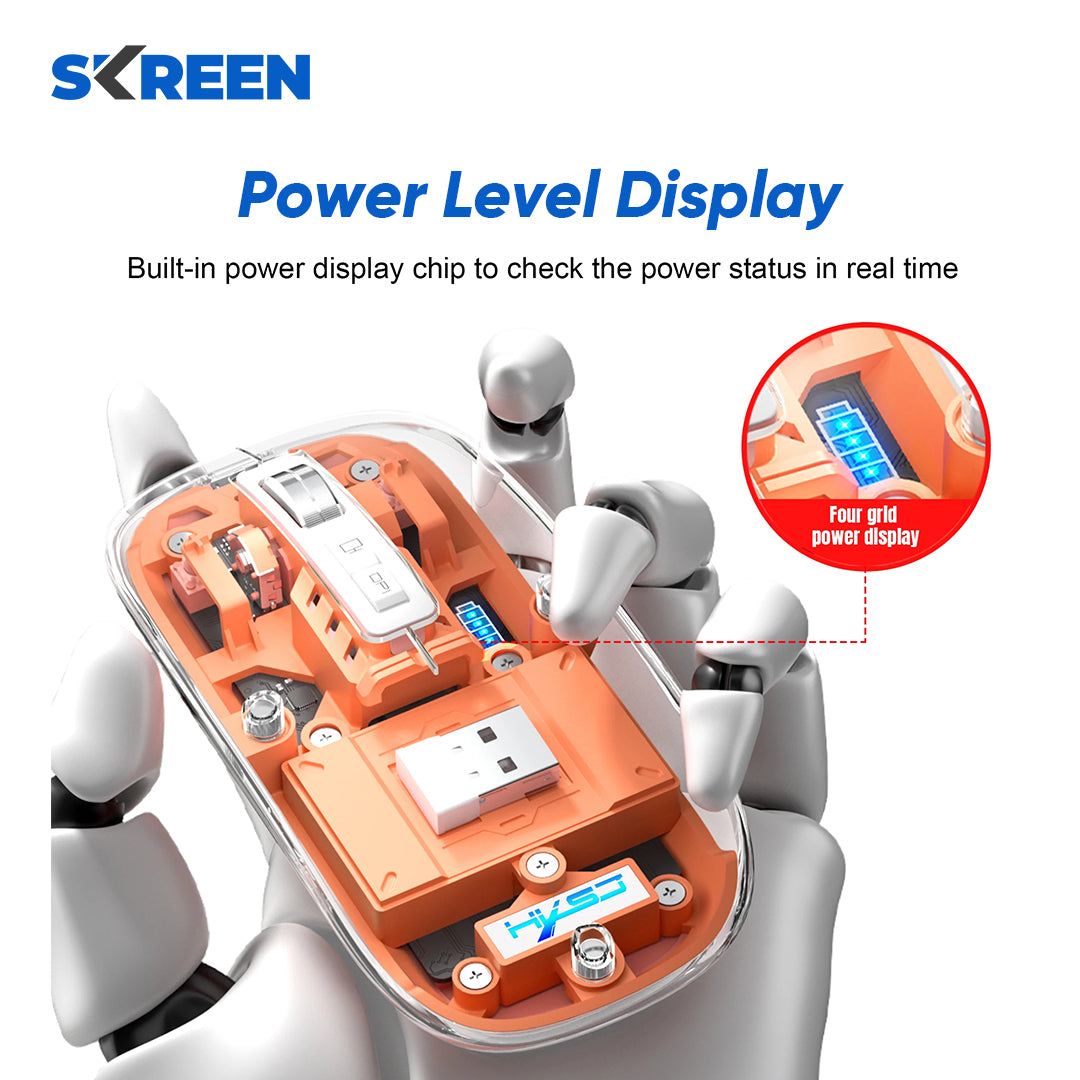 ClearClick Wireless Transparent Mouse | Skreen