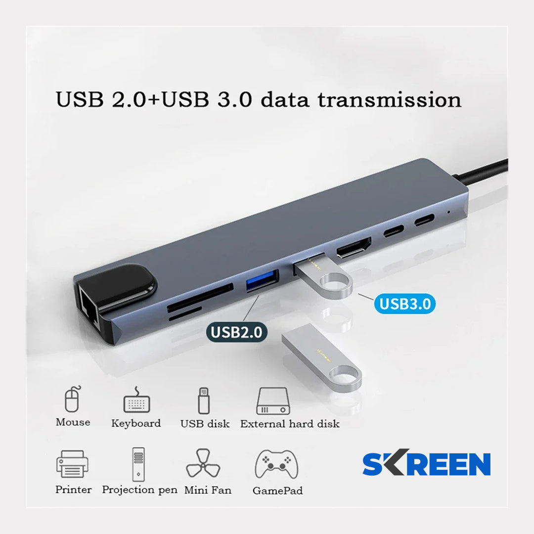 LinkPro 8-in-1 USB Hub | Skreen